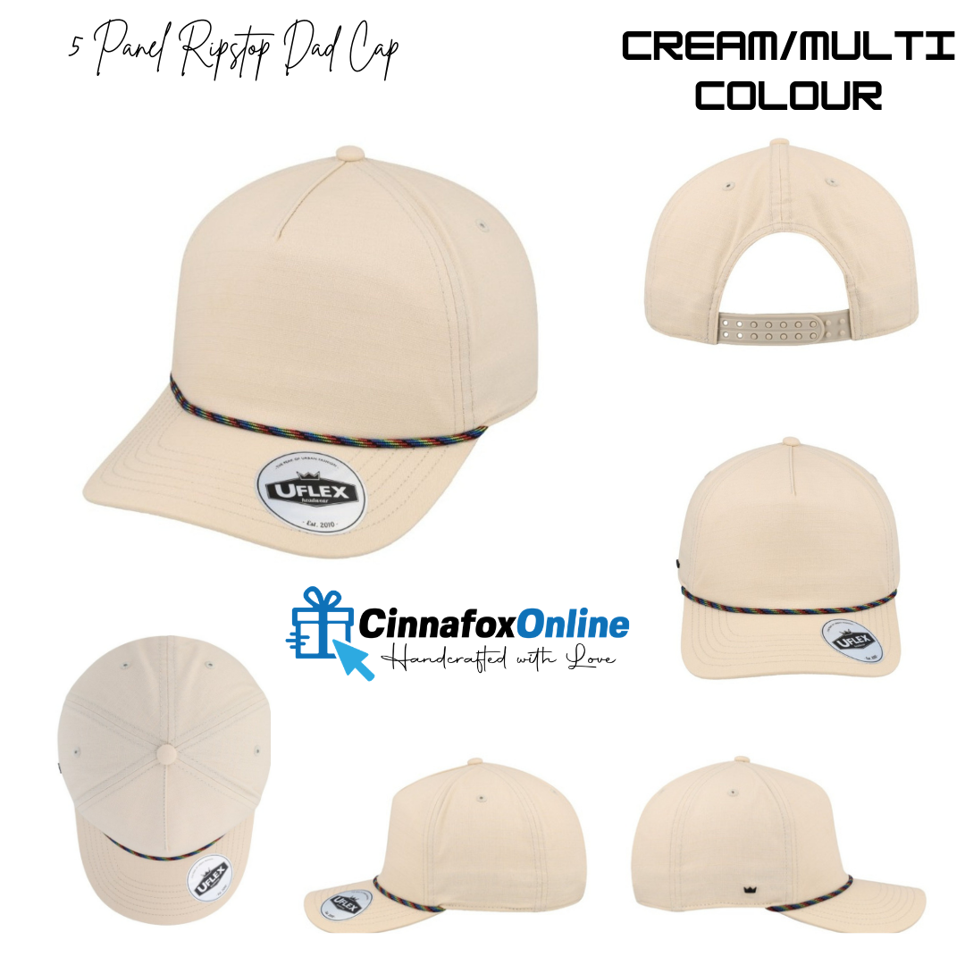 5 Panel Uflex Ripstop Dad Cap