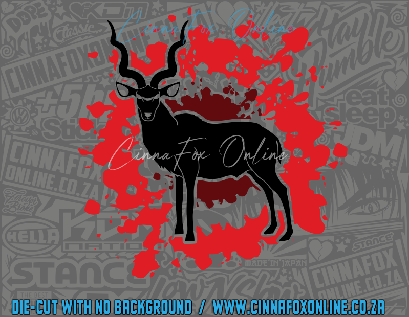 Kudu Body Splatter Decal