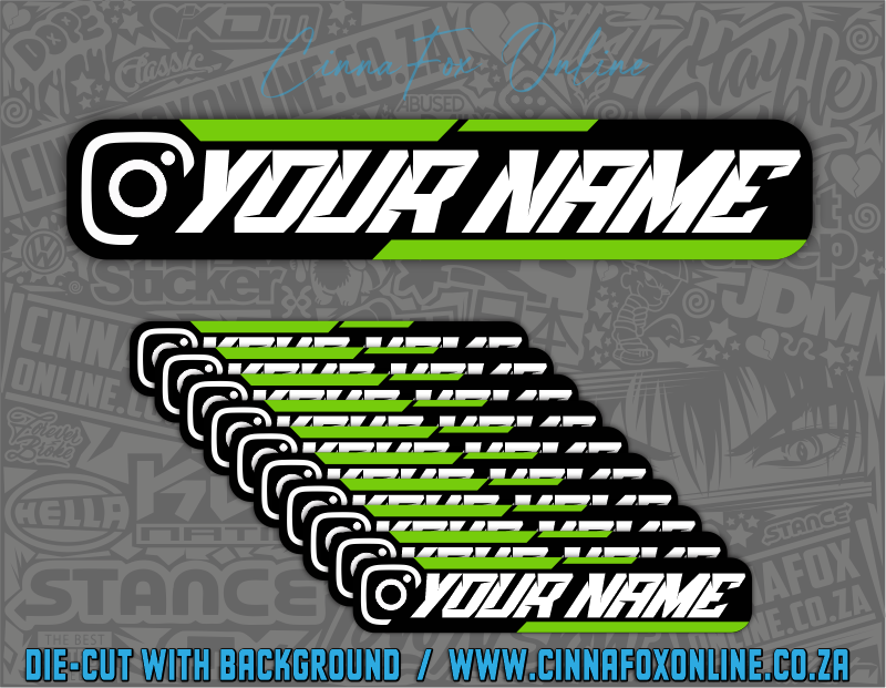 Insta Social Tag 10 Pack - Grass Green