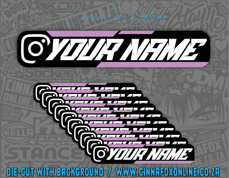 Insta Social Tag 10 Pack - Lilac