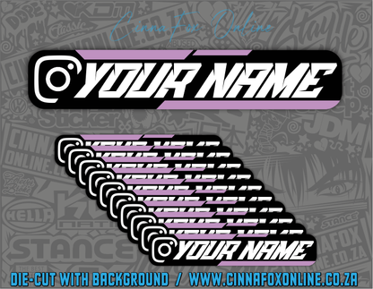 Insta Social Tag 10 Pack - Lilac