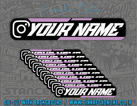 Insta Social Tag 10 Pack - Lilac