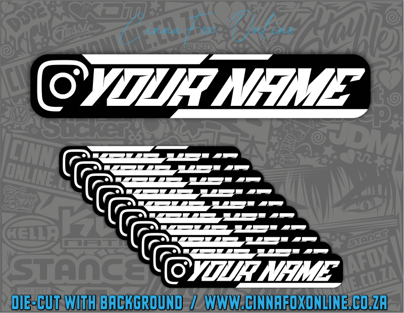 Insta Social Tag 10 Pack - White