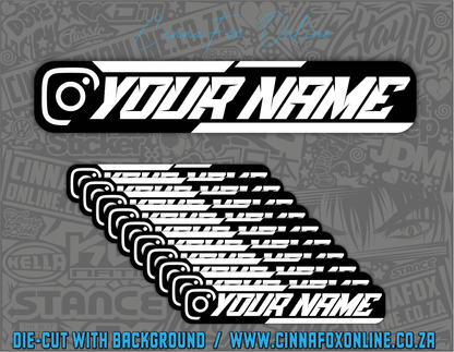 Insta Social Tag 10 Pack - White