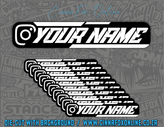 Insta Social Tag 10 Pack - White