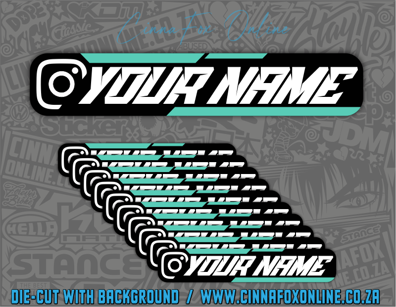 Insta Social Tag 10 Pack - White (Copy)