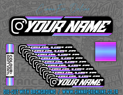 Insta Social Tag 10 Pack - Colour Shift