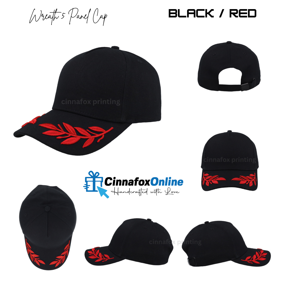 Wreath 5 Panel Cap