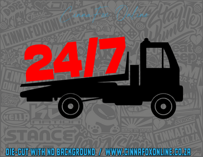 24/7 Tow Truck Decal