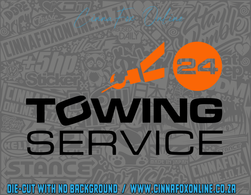 24 Towing Service Decal