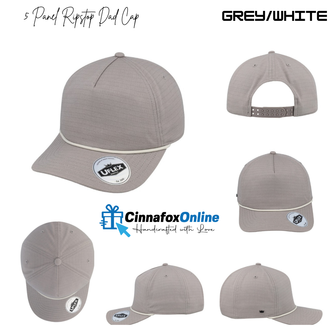 5 Panel Uflex Ripstop Dad Cap