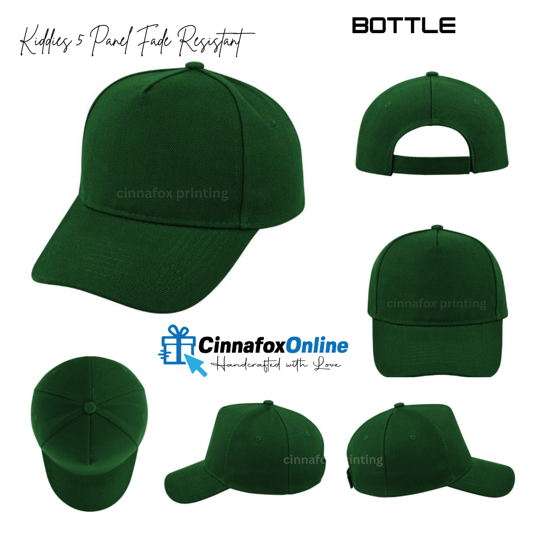 Kiddies 5 Panel Fade Resistant Cap
