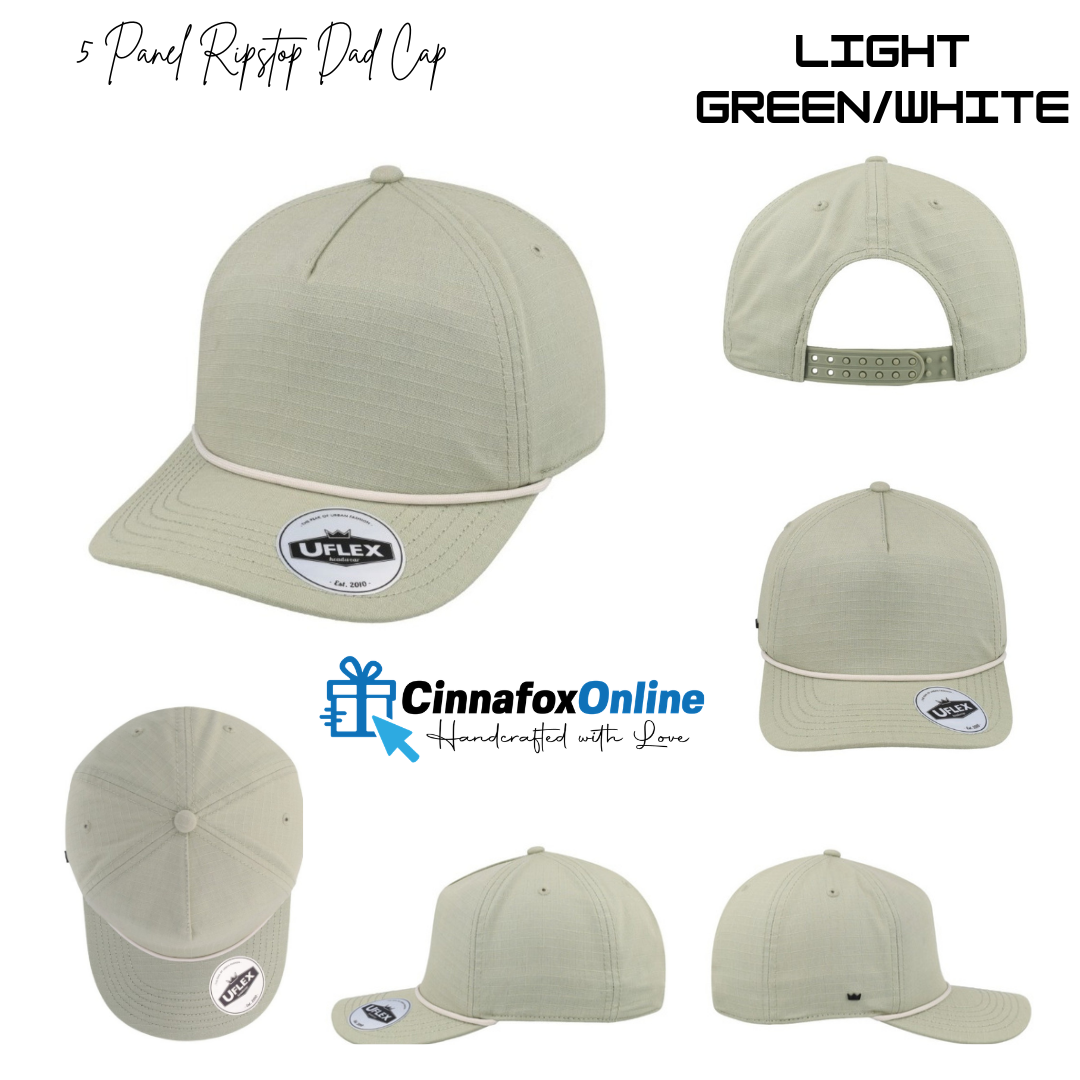 5 Panel Uflex Ripstop Dad Cap