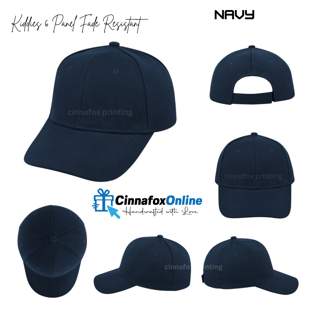 Kiddies Fade Resistant 6 Panel Cap