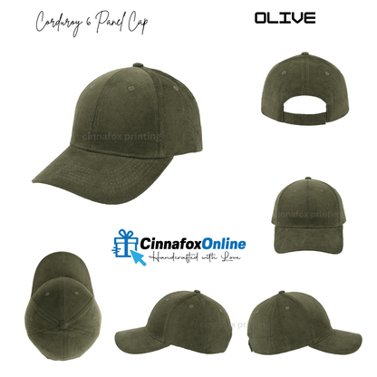 Corduroy 6 Panel Cap