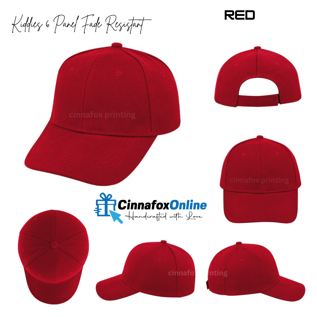 Kiddies Fade Resistant 6 Panel Cap