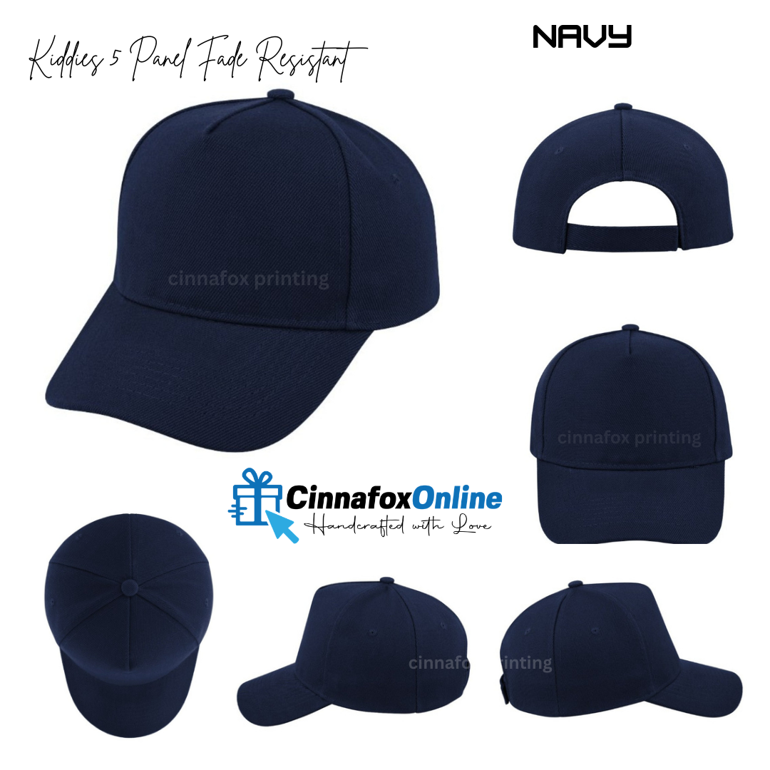 Kiddies 5 Panel Fade Resistant Cap