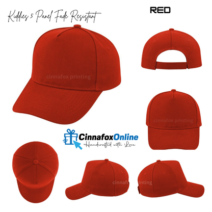 Kiddies 5 Panel Fade Resistant Cap