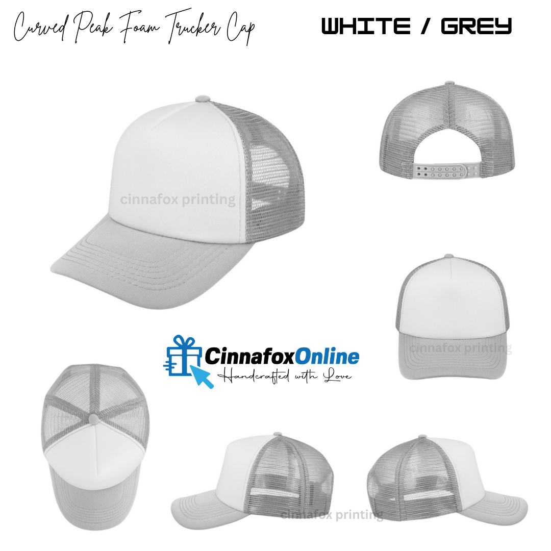 Curved Peak Foam Trucker Cap 5 Panel