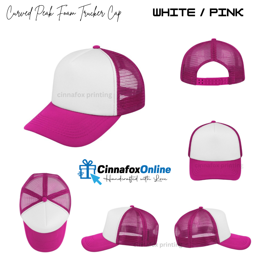 Curved Peak Foam Trucker Cap 5 Panel