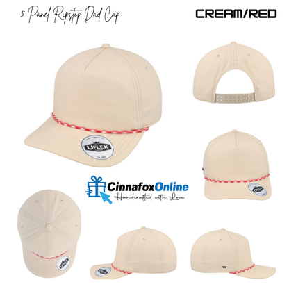 5 Panel Uflex Ripstop Dad Cap