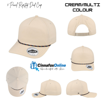 5 Panel Uflex Ripstop Dad Cap