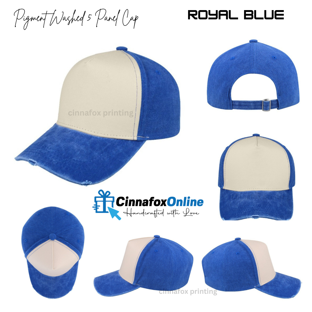 Pigment Washed 5 Panel Cap