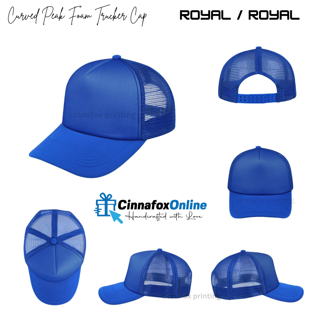 Curved Peak Foam Trucker Cap 5 Panel
