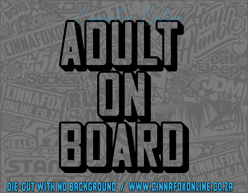 Adult On Board Decal