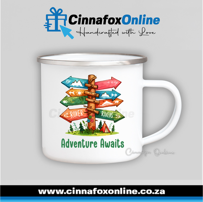 Adventure Awaits Metal Mug