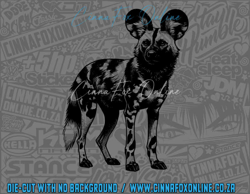 African Wild Dog 01 Decal