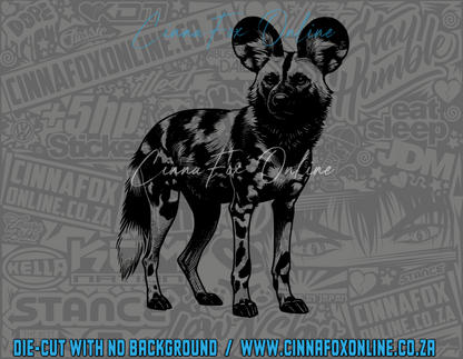 African Wild Dog 01 Decal