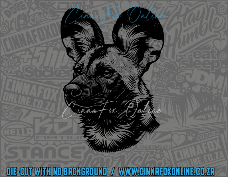 African Wild Dog 03 Decal