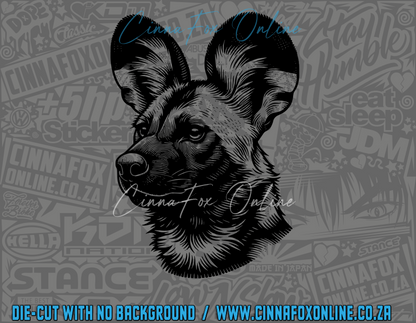 African Wild Dog 03 Decal