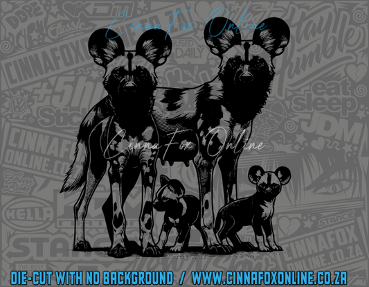 African Wild Dog 04 Decal