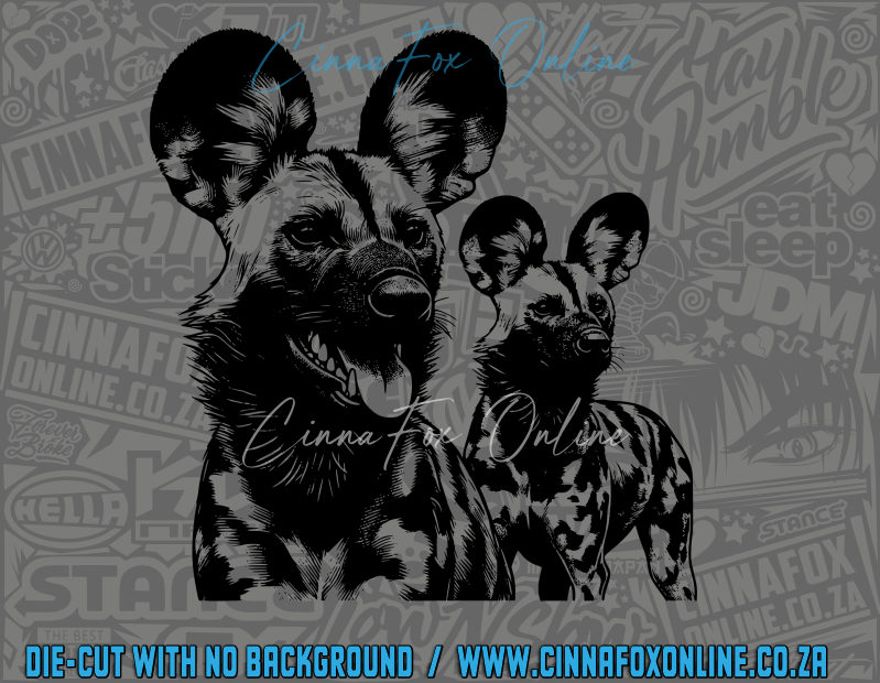 African Wild Dog 05 Decal