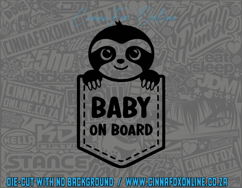 Baby On Board Pocket Boy Decal