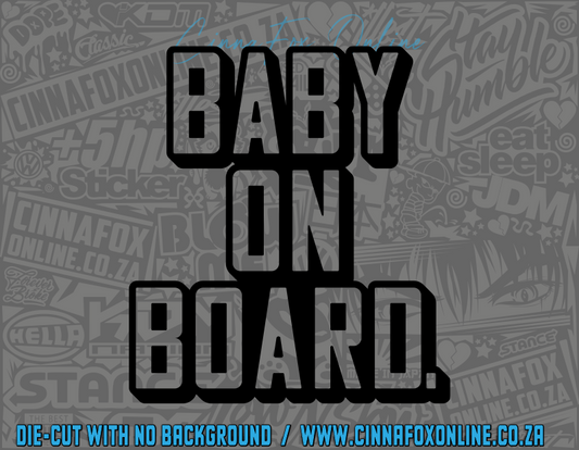 Baby On Board Decal