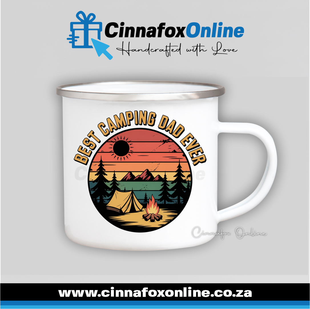 Best Camping Dad Ever Metal Mug
