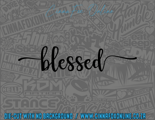 Blessed 07 Decal