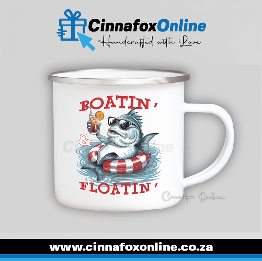 Boatin' & Floatin' Metal Mug