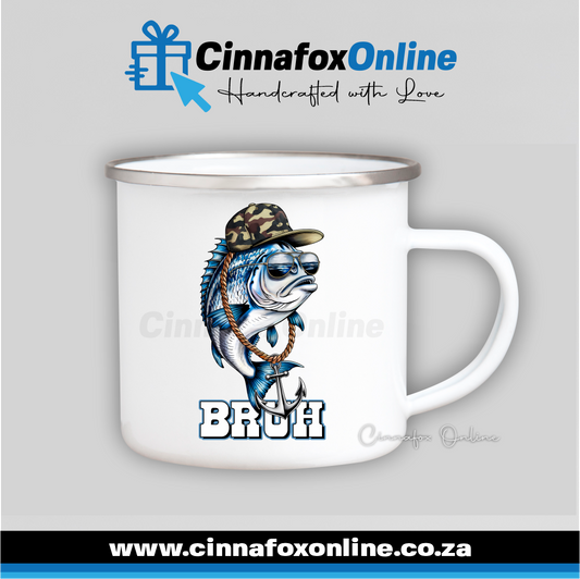 Bruh Fish Metal Mug