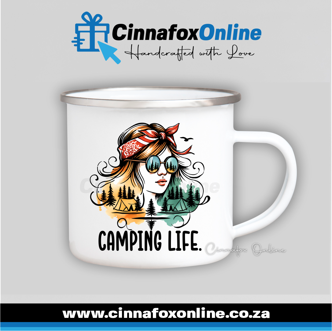 Camping Life Lady 02 Mug