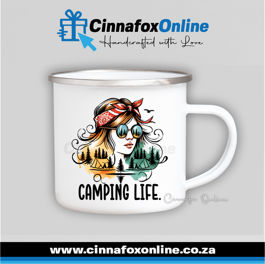Camping Life Lady 02 Mug