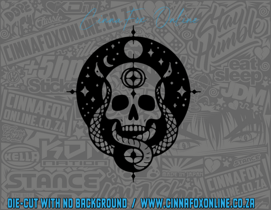 Snake - Skull Decal