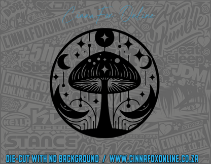 Celestial Round - Mushroom Decal