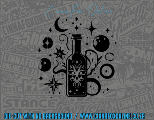 Celestial Mystical Bottle Decal