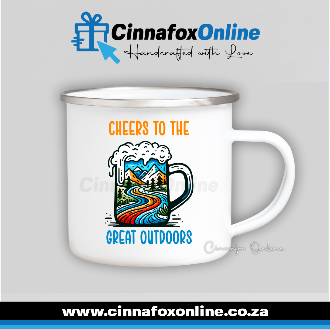 Cheers To The Great Outdoors Metal Mug