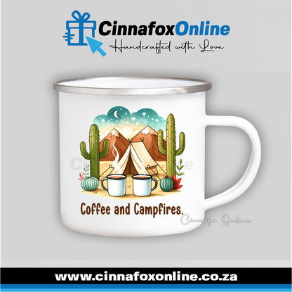 Coffee And CampFires Metal Mug
