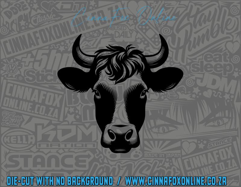 Cow Head Decal